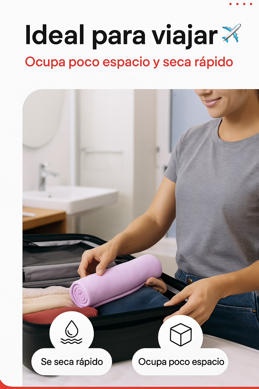 Toalla Ultraabsorbente Multitask (Viajes-Gym)