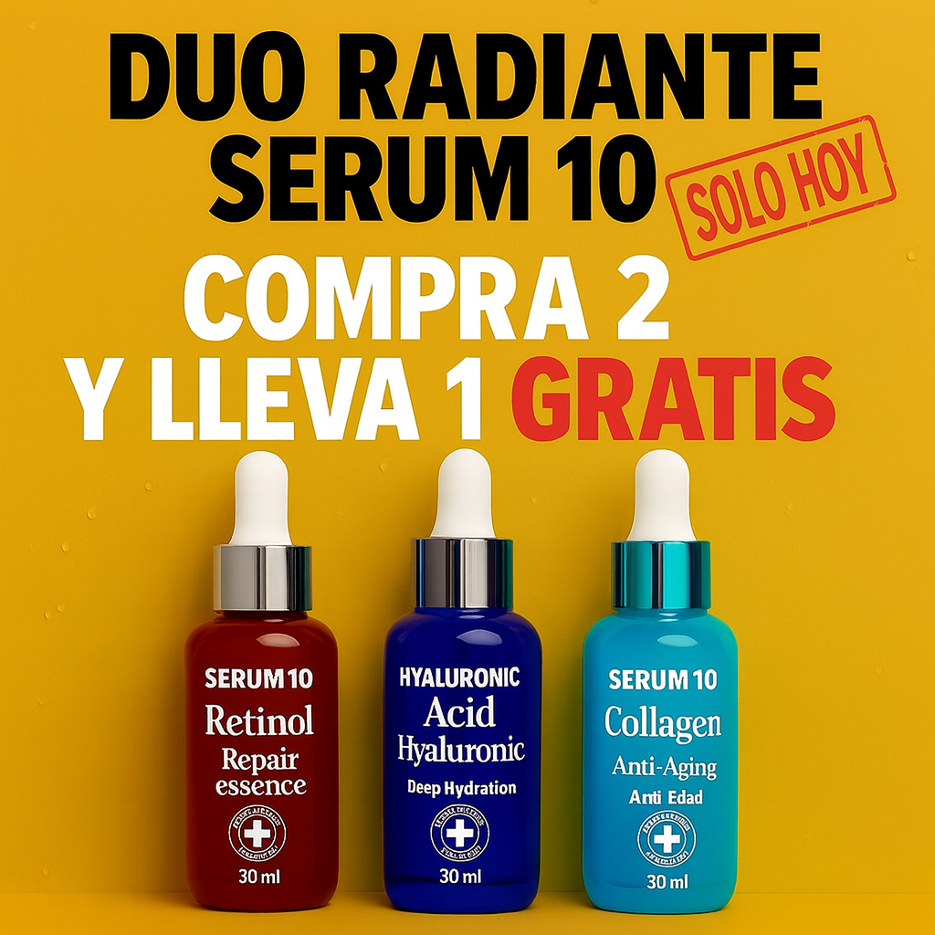 "Duo Radiante SERUM 10®" 👉 "Solo por hoy te regalamos el Colágeno"