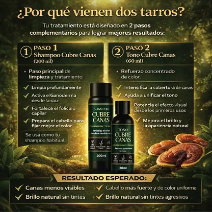🔥 El único tratamiento efectivo para las canas.
