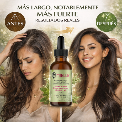 🌿 ¿La caída del cabello no se cura se trata  ? - Mielle Rosemary Mint te cura desde la Raiz