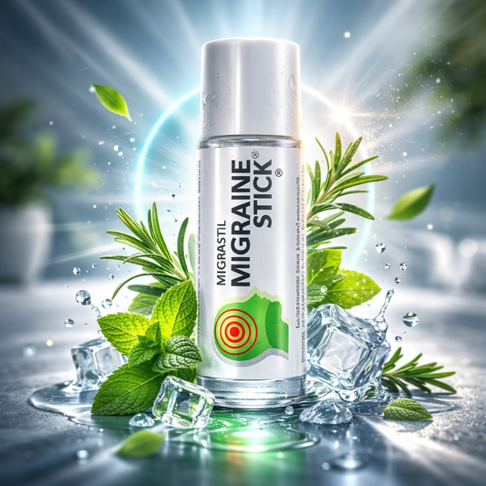 ⚡Despídete del dolor de cabeza en minutos, sin pastillas, fácil e inmediato con Migraine Stick 2x1