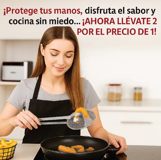 "PINZA ESCURRIDOR "🔥 Dile adiós a las quemaduras y hola al 2x1 que hará tu cocina más segura y deliciosa. 🍟