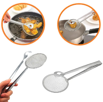 "PINZA ESCURRIDOR "🔥 Dile adiós a las quemaduras y hola al 2x1 que hará tu cocina más segura y deliciosa. 🍟