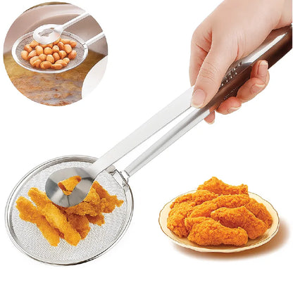 "PINZA ESCURRIDOR "🔥 Dile adiós a las quemaduras y hola al 2x1 que hará tu cocina más segura y deliciosa. 🍟