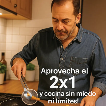 "PINZA ESCURRIDOR "🔥 Dile adiós a las quemaduras y hola al 2x1 que hará tu cocina más segura y deliciosa. 🍟